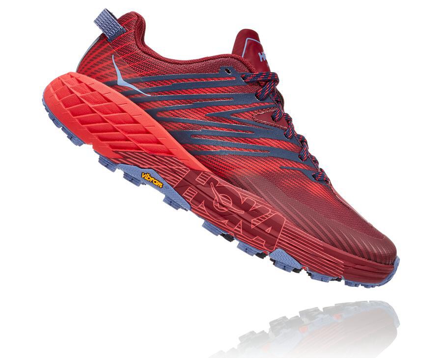 Hoka One One Trail Schoenen Dames - Speedgoat 4 - Rood - WX4170236